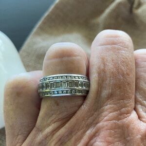 CZ 925 ETERNITY BAND SIZE 8